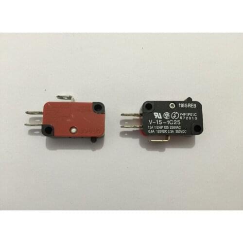 10pcs V-15-1C25 15A Micro Limit Switch Button SPDT Momentary Snap Action