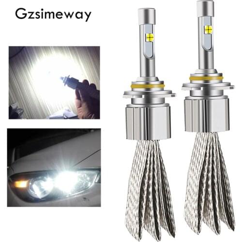 2PCS Car Led H7 Headlight H4 H1 H8 D1S D2H D2S bulb kit XHP50 Chip HB3 9005 4300K 6000K 104W 880 HB4 H3 auto fog lamps