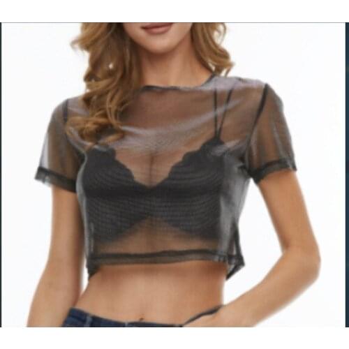 2021 new see-through mesh top