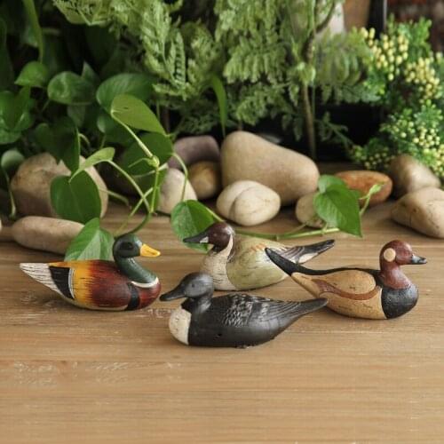 American Rural wild duck resin decoration wine shelf Home Furnishing wedding decorations study the living room decoration