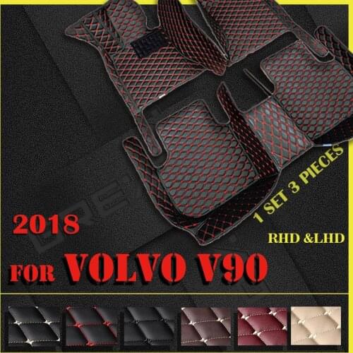 Car floor mats for VOLVO V90 2018 Custom auto foot Pads automobile carpet cover