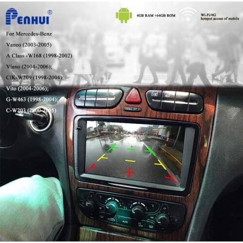 Car DVD GPS for Mercedes Benz C-Class/W203 (2000-2005) Car Radio Multimedia Video Player Navigation GPS Android 10.0 Double Din