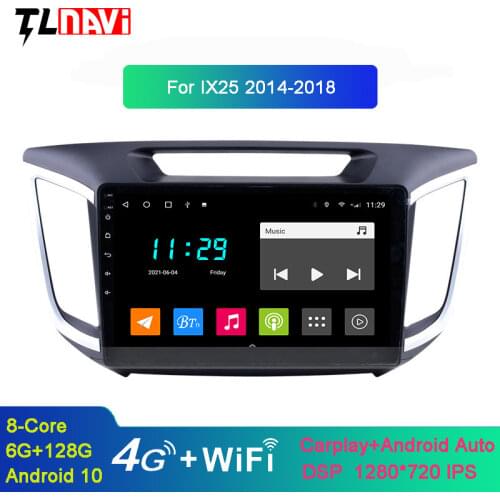 Android 10 car DVD multimedia player for 1Hyundai Creta ix25 2015 2016 2017 2018 Car radio GPS navigation Bluetooth player