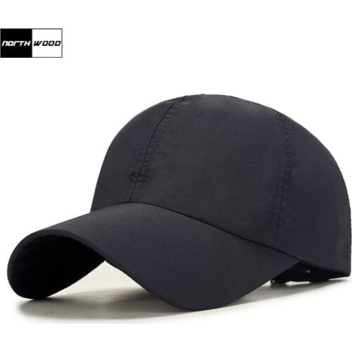 [NORTHWOOD] Solid Quick Drying Summer Baseball Cap Men Snapback Hat Summer For Women Outdoor Casquette Fitted Hats