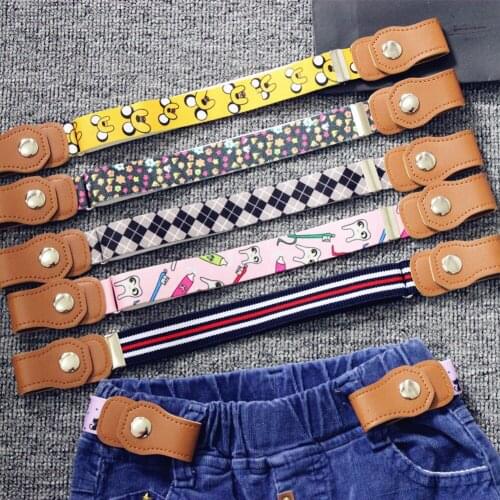 Children No Buckle Belts 2020 Fashion Stretch Belt Kids Adjustable Elastic Waistband Boys and Girls Belts for Dress Jeans Pants