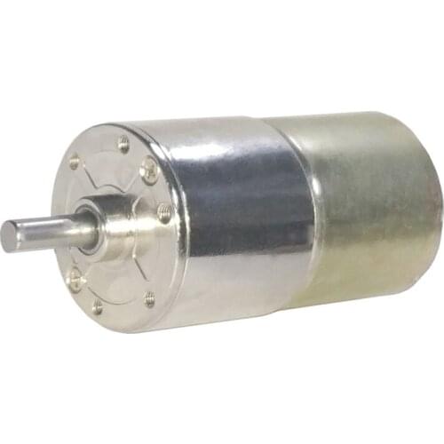Hugwit 37mm All Metal Gearbox 12V Gear Motor 33-230rpm High Torque 30kg.cm Permanent Magnet 24V Micro Gear Motor SRA37-3530