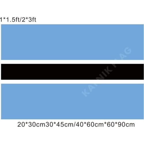 KAFNIK,free shipping 20*30cm/30*45cm/40*60cm/60*90cm small flags Botswana National Flag for Countries World Event Decorative Fla
