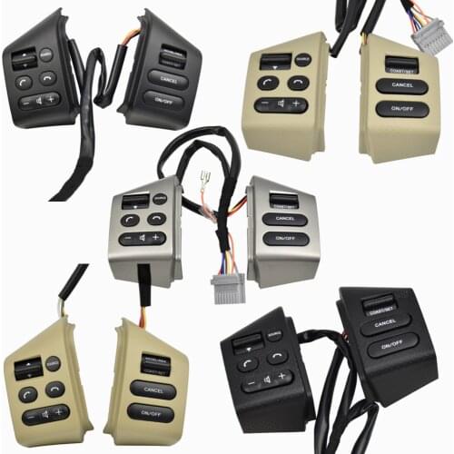 Car styling buttons FOR Nissan LIVINA & FOR Nissan TIIDA & For SYLPHY steering wheel control buttons with red backlight