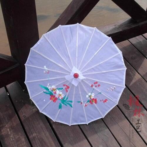 1PCS Creative Paper Umbrella Parasols Bamboo Craft Umbrella Traditional Dance Color Parasol Wedding Event Party Supplies 56cm