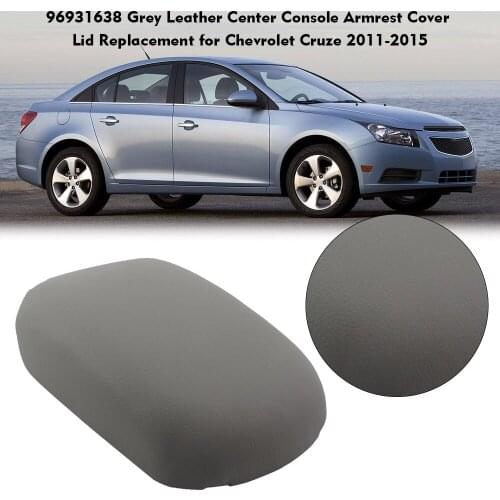 Grey /Black Leather Center Console Armrest Cover Lid Replacement Car Styling for Chevrolet Cruze 2011-2015