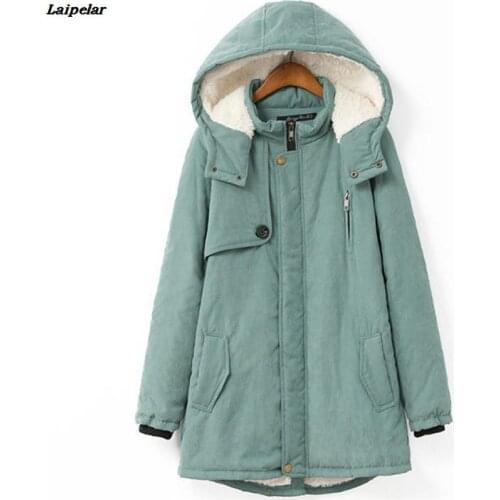 New Winter Jacket Women 2020 Warm Thick Women Down Cotton Jacket Fashion Hooded Women Parkas Outwear Plus Size Long Female Jacke