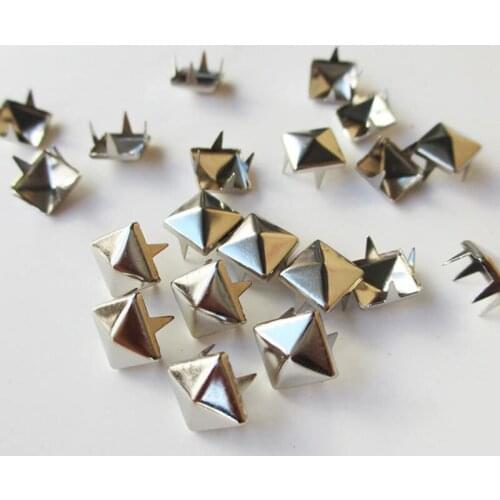 500 Pcs / Lot 5mm Square Four Claw Rivets Nails Buckles For Handbag Shoes Belt Clothing Leather Crafts Decoration Accessories