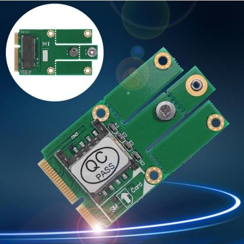 M.2 NGFF B Key to Mini PCI-E Adapter Converter Card with SIM Card Slot Supports 3G 4G LTE network for PC w/ Mini PCI-E port