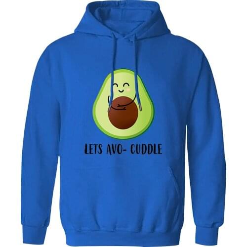 Mens Hooded Avocado Harajuku Casual Sweatshirts and Hoodie Leisure Outwear Mans Clothing Tops Retro Fashion Moletom Masculino