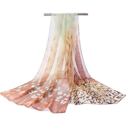 2020 New Breathable print Georgette chiffon scarf silk square hijab cool shawl ladies foulard femme Scarves hair bufanda mujer