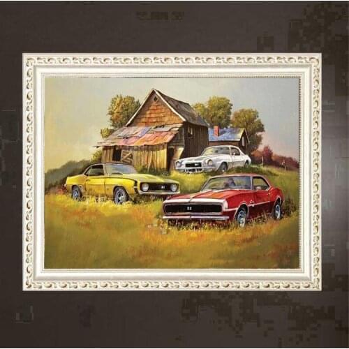 New hot 5D DIY diamond painting cross stitch vintage racing diamond embroidery mosaic rhinestone picture home decoration