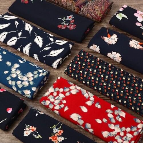 143cm*100cm High-end Carved Printed Cotton Silk Fabric Spring and Summer Pajamas Dresses Bedding DIY Home Clothing Sewing Fabric