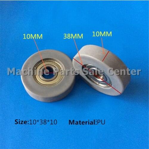 SWMAKER 10*38*10mm F type plastic nylon package pulley with bearing 6000 Polyurethane for 3D printer flat Flat roller wheel