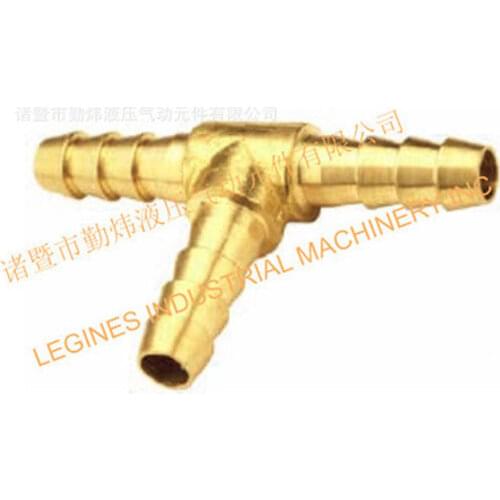 For 3/16" 1/4" 5/16" 3/8" ID Hose Tee 3 Ways Hose Barb Splitter Brass Hosetail Fitting Water Gas Oil