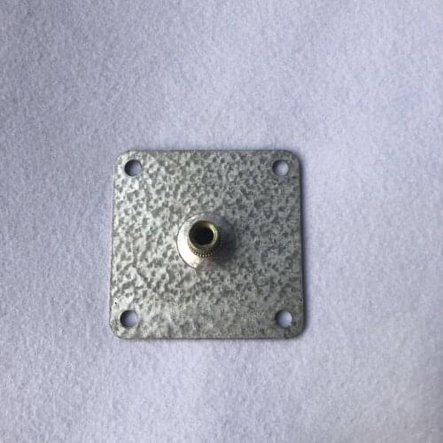 Pack of 100pcs) Furniture Legs Connector Square Metal Threaded insert M8 M10 Screw On Tee Nut Sofa Cabinet Feet Connecting 70mm