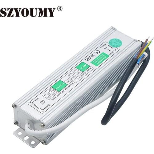 SZYOUMY 12V 50W Waterproof IP67 Led Power supply AC100-240V TO DC 12v Driver Transformer