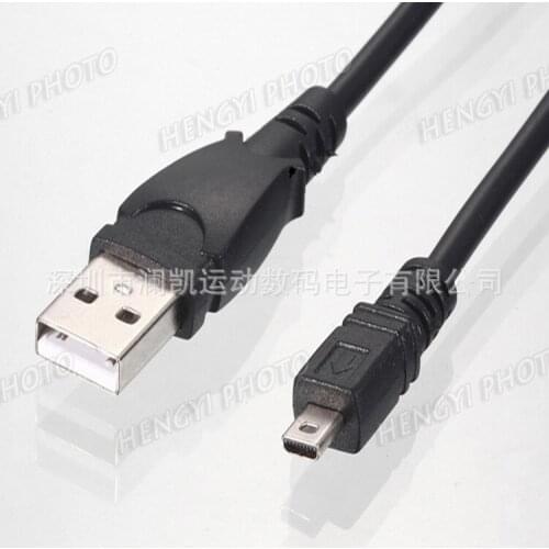 High quality data cable for UC-E6 Nikon/Sanyo/OLYMPUS/SONY/Pentax/Panasonic camera data cable Mini 8P mobile phone data cable