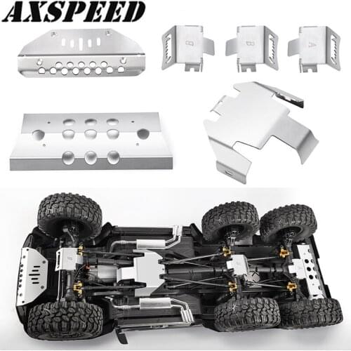 AXSPEED TRX6 Stainless Steel Axle Protector Chassis Armor Skid Plate for 1:10 RC Crawler Traxxas TRX-6 Upgrade Accessories