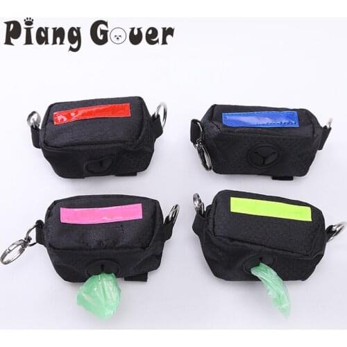 Green Dog Bag Waste Puppy Pick-Up Bags Pet Poop Pouch Portable Waste Clean Up Bags