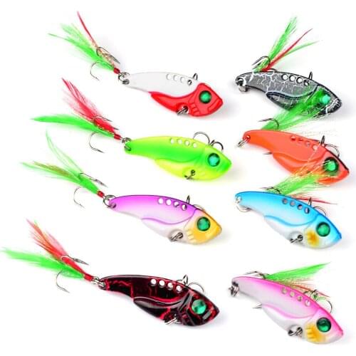 1 Pcs Metal VIB Spinner Fishing Lures 5.5cm 11g Wobblers Vibrations Spoon Lure Fishing Hard Artificial Bait for Bass Pike