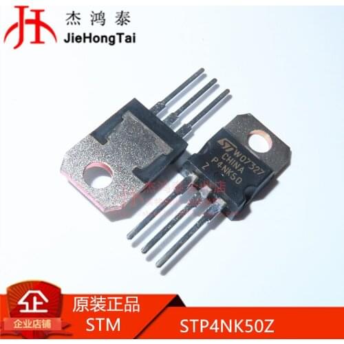 100% New&original STP4NK50Z TO-220 MOS N-CH 500V 3A In Stock 5pcs/lot