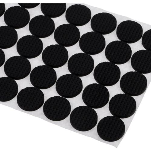 100pcs Furniture Floor Protect Rubber Pads Felt Pads Anti Slip Self Adhesive Round Self Adhesive Furniture Pad Scratch Protector