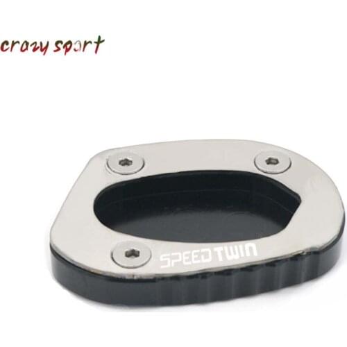 2020 Stand Extension Support Plate For TRIUMPH SPEED TWIN 1200 19-20 THRUXTON 1200 1200R 16-20 Side enlarger pad SPEEDTWIN