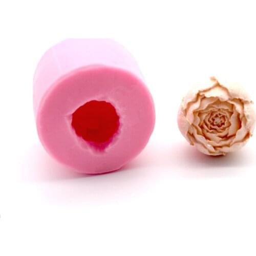 3D Rose Bud Shape Fondant Cake Silicone Mold Cookie Ice Cream Molds Biscuits Candy Chocolate Mould Baking Cake Decoration Tools