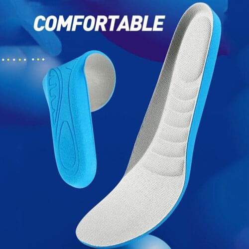Shock Absorption Insoles Men Women Sneakers Pads Massaging Deodorant Breathable Cushion Feet Orthopedic Basketball sports Insole