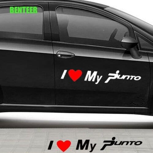 2pcs Car Side Sticker For Fiat Punto