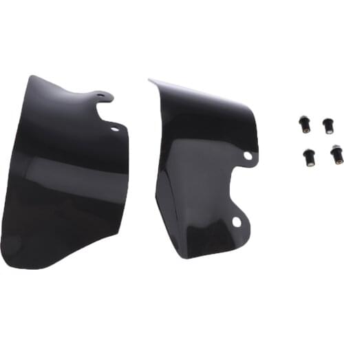 Motorcycle Left Right Side Wind Deflector Windscreen Spoiler Shield for BMW R1200GS, Black