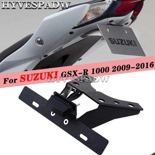 Fender Eliminator License Plate Holder for SUZUKI GSX-R GSXR 1000 2009-2016 15 13 11 Motorcycle Tail Tidy Bracket LED GSXR1000