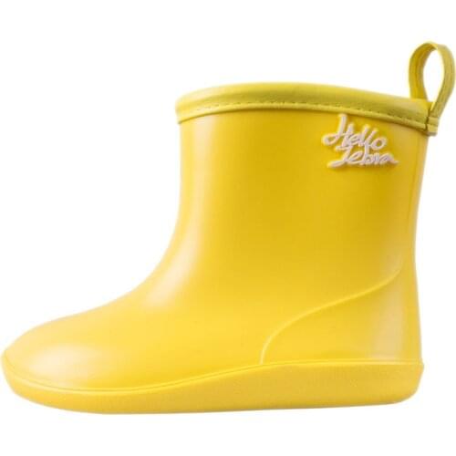 Childrens Rain Shoes Baby Soft Rain Shoes Non-slip Light Water Shoes Yellow Rain Boots Toddler Rain Boots Kids