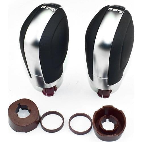 DSG Emblem ABS/Leather For VW Golf 6 7 R GTI Passat B7 B8 CC R20 Jetta MK6 GLI Auto Gear Shift Knob Stick HeadBall Chrome/Matt