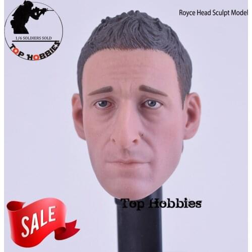 1/6th Action FigureSoldiers accessories 1/6 Male Head Sculpt Carving Royce Adrien Brody Fit 12 Inch Headplay Hottoys Body Figure