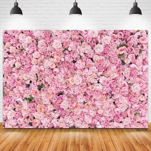 Wedding Scene Lovers Marriage Photography Rose Flowers Wall Baby Birthday Party Decoration Backdrop Backgrounds For Photo Studio