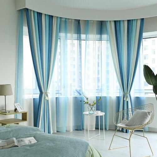 LISM Colorful Thick Curtains Room Darkening Privacy Window Treatment Thick Flax Linen Textured Curtain Panels Bedroom Decoration