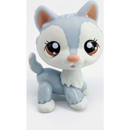 LPS CAT Rare Pet Shop Toys Stands Short Hair Cat Original Kitten Husky Puppy Dog Fox Cute Animal Old Collection Figures Grinch