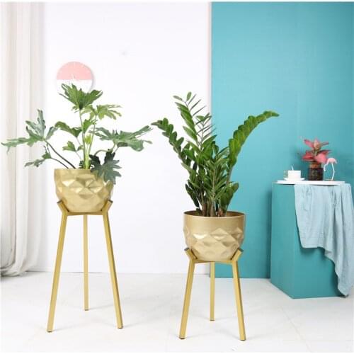 Nordic style metal ornaments succulent plant potted wrought iron flower stand bracket