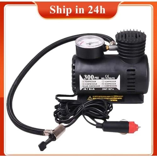 12v Miniature Locomotive Air Pump Vehicle Tire Air Compressor Portable Vehicle Electric Small Air Pump