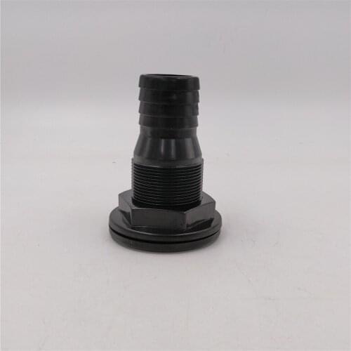 Marine 1.5 Inch Plastic Covered Thru-Hull Bilge Pump Hose Fitting For Boats