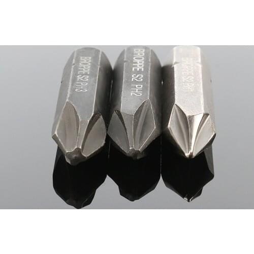 HOEN 3pcs 8mm Hex Heavy Duty Impact precision screwdriver For Loosen Screws Cross Electric Magnetic Screwdriver Bit Set