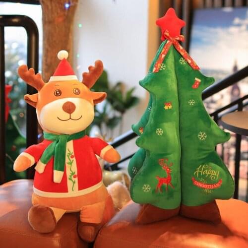 New Singing Luminous Santa Claus doll Elk Doll Childrens Toy Christmas Tree Doll Holiday Gift