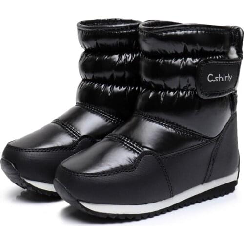 2021 New Children Snow Boots Rabbit Warm Winter Boots Fashion Plush Baby Shoes Water-Proof Sneakers Girls Boys Martin Boots