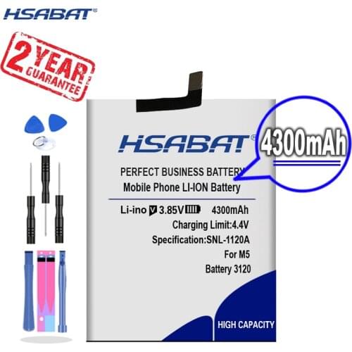 New Arrival [ HSABAT ] 4300mAh 3120 Replacement Battery For BQ Aquaris M5